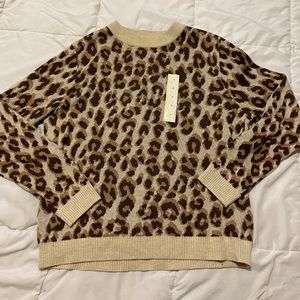 Leopard Print Long Sleeve Top